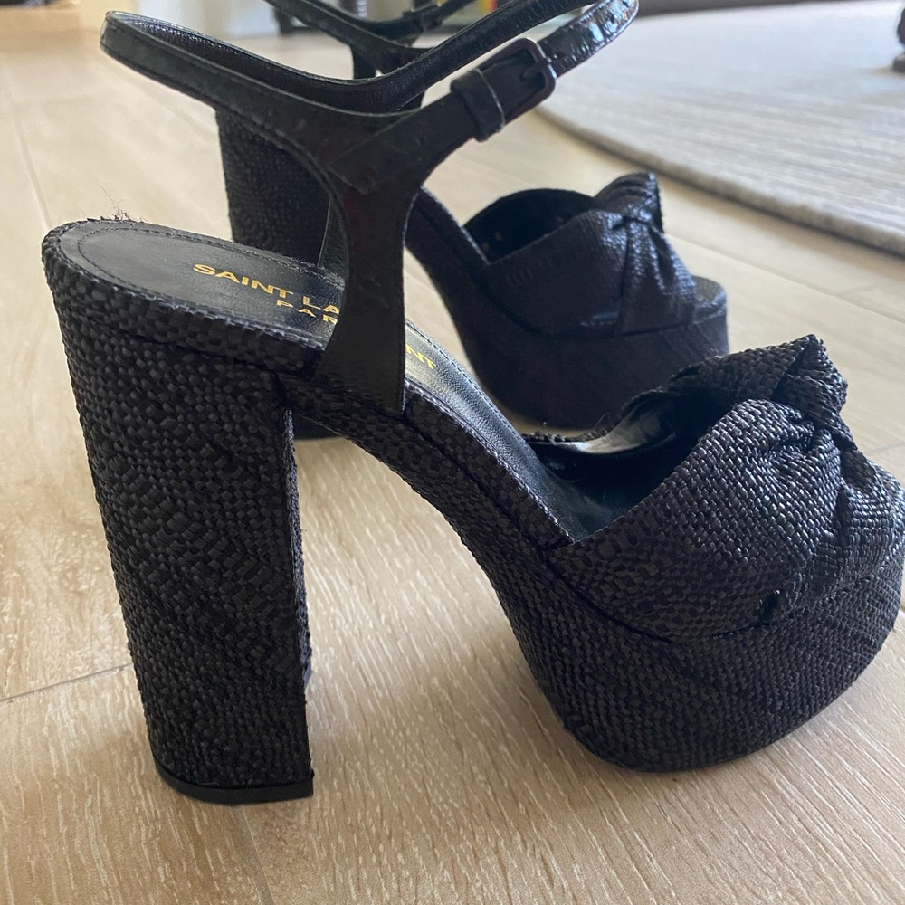 Ysl black platform